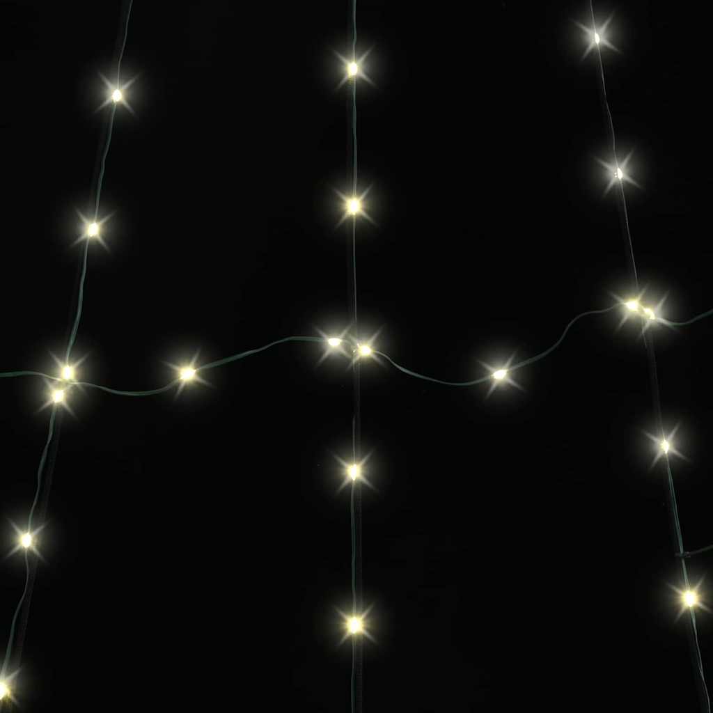 vidaXL LED Weihnachtsbaum mit Erdspießen Warmes Weiß 182 cm Metall