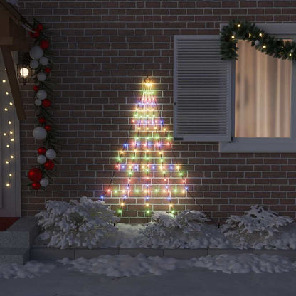 vidaXL LED Weihnachtsbaum mit Erdspießen Mehrfarbig 182 cm Metall