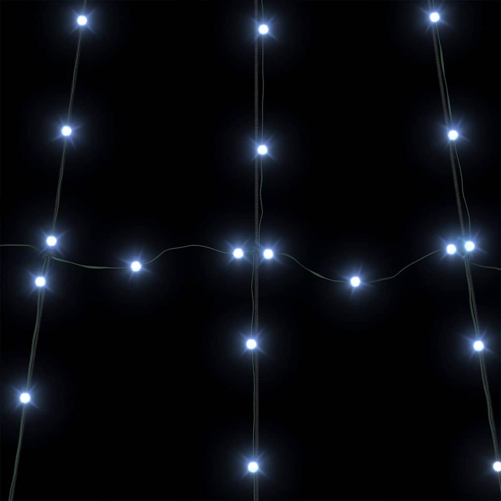 vidaXL LED Weihnachtsbaum mit Erdspießen Kaltweiß 306 cm Metall