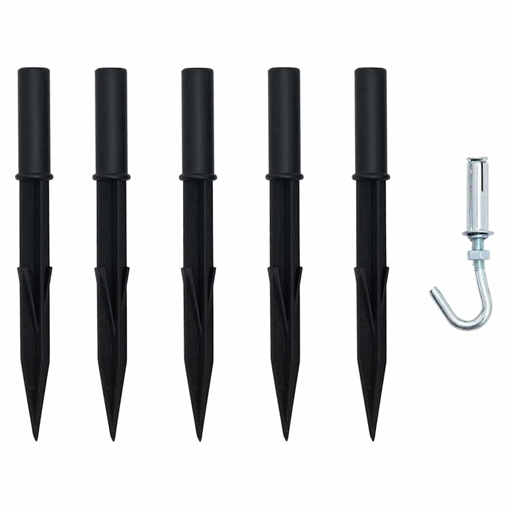 LED Weihnachtsbaum mit Erdspießen Blau 306 cm Metall