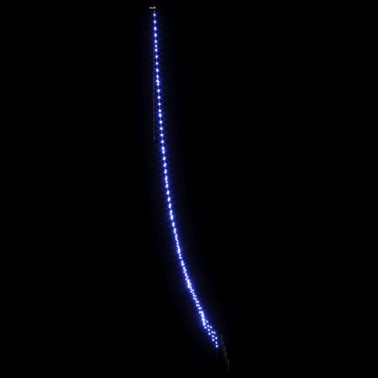 vidaXL LED Weihnachtsbaum mit Erdspießen Blau 511 cm Metall