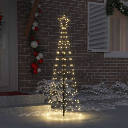 LED Weihnachtsbaum mit Erdspießen Warmes Weiß 250 cm Eisen