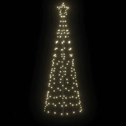 LED Weihnachtsbaum mit Erdspießen Warmes Weiß 250 cm Eisen