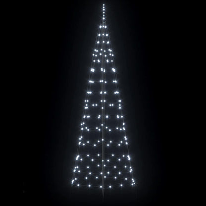 LED Weihnachtsbaum mit Erdspießen Kaltweiß 250 cm Eisen