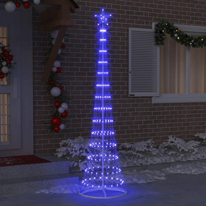 LED-Weihnachtsbaum mit 290 LEDs Blau 70 x 70 x 250 cm Metall