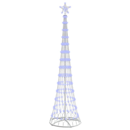 LED-Weihnachtsbaum mit 290 LEDs Blau 70 x 70 x 250 cm Metall