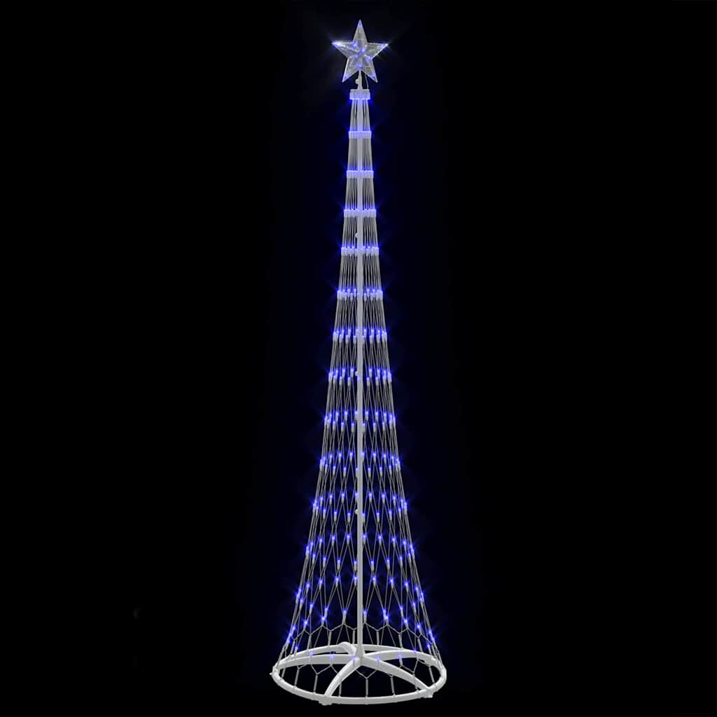 LED-Weihnachtsbaum mit 290 LEDs Blau 70 x 70 x 250 cm Metall