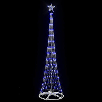 LED-Weihnachtsbaum mit 290 LEDs Blau 70 x 70 x 250 cm Metall