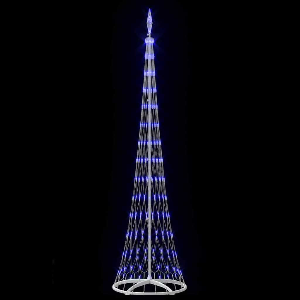 LED-Weihnachtsbaum mit 290 LEDs Blau 70 x 70 x 250 cm Metall