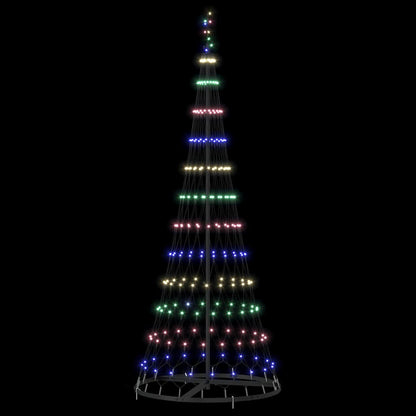 LED-Weihnachtsbaum mit 230 LEDs Mehrfarbig 184,5 cm Metall