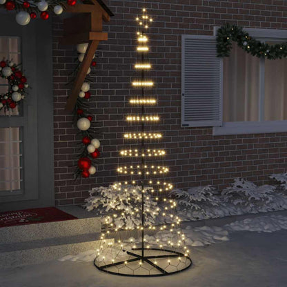vidaXL Sapin de Noël LED avec 295 LED Blanc chaud 250 cm Métal