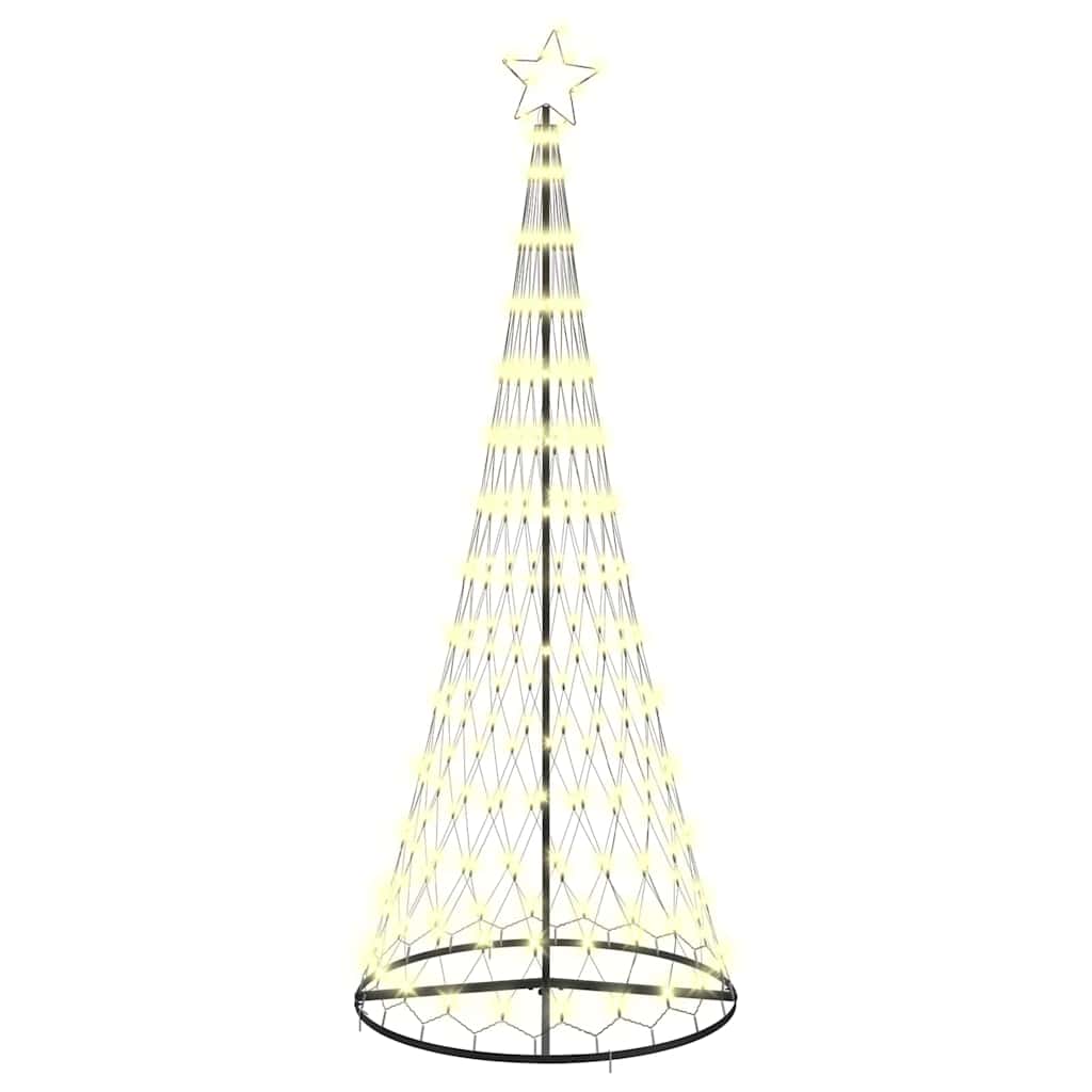 vidaXL Sapin de Noël LED avec 295 LED Blanc chaud 250 cm Métal