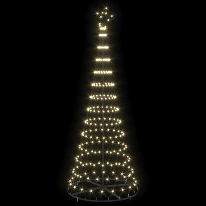 vidaXL Sapin de Noël LED avec 295 LED Blanc chaud 250 cm Métal