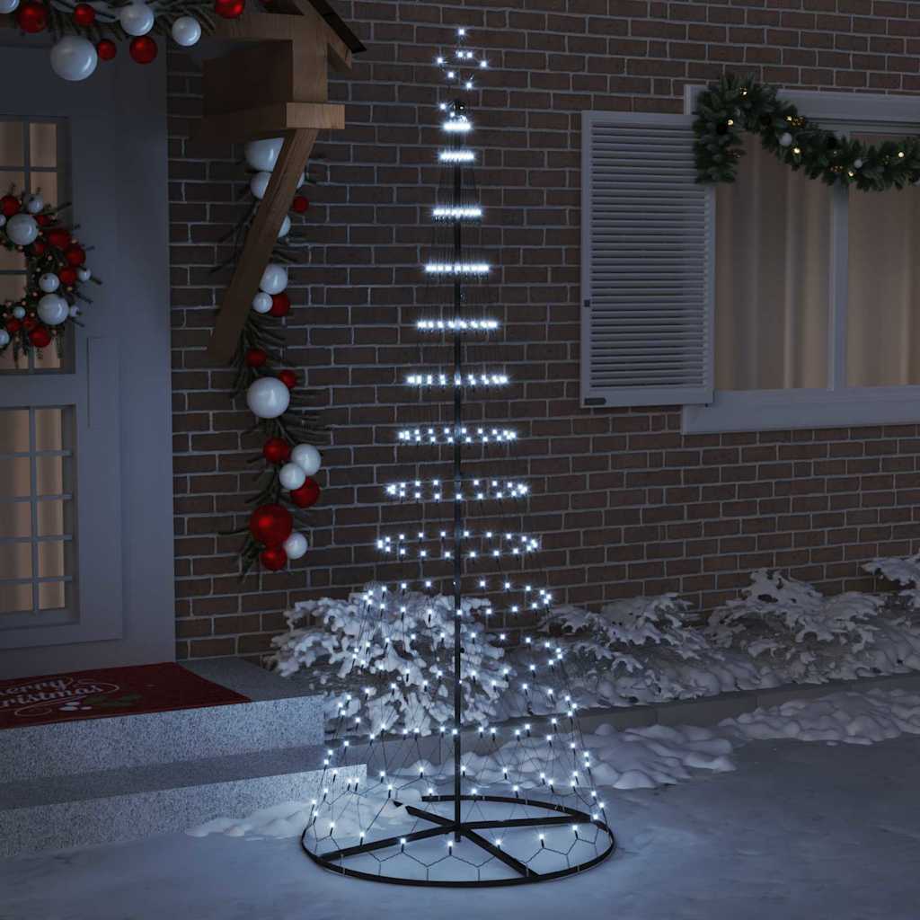 LED-Weihnachtsbaum mit 295 LEDs Kaltweiß 250 cm Metall
