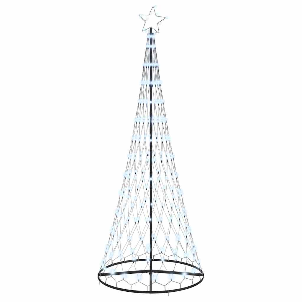 LED-Weihnachtsbaum mit 295 LEDs Kaltweiß 250 cm Metall