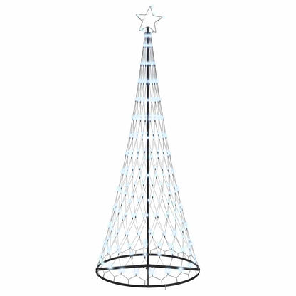 LED-Weihnachtsbaum mit 295 LEDs Kaltweiß 250 cm Metall