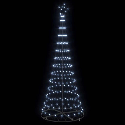 LED-Weihnachtsbaum mit 295 LEDs Kaltweiß 250 cm Metall