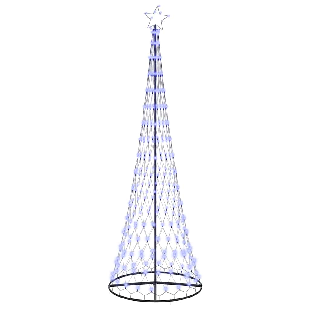 vidaXL LED-Weihnachtsbaum mit 355 LEDs Blau 184,5 cm Metall