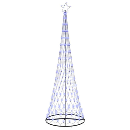 vidaXL LED-Weihnachtsbaum mit 355 LEDs Blau 184,5 cm Metall