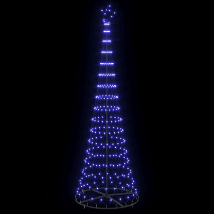 vidaXL LED-Weihnachtsbaum mit 355 LEDs Blau 184,5 cm Metall