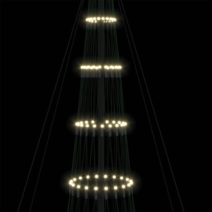 LED-Weihnachtsbaum mit 555 LEDs Warmes Weiß 500 cm Metall