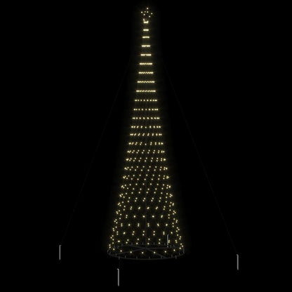 LED-Weihnachtsbaum mit 555 LEDs Warmes Weiß 500 cm Metall