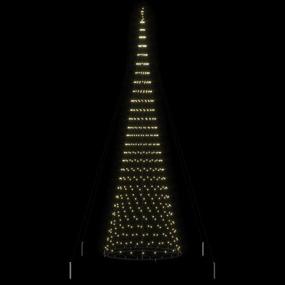 LED-Weihnachtsbaum mit 555 LEDs Warmes Weiß 500 cm Metall