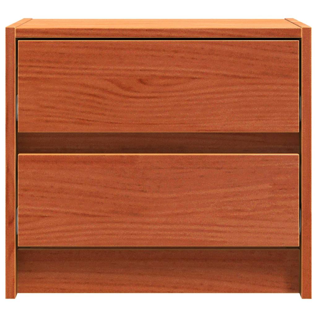 vidaXL Nachttische Wachsbraun 40 x 30.5 x 35.5 cm Kiefernholz