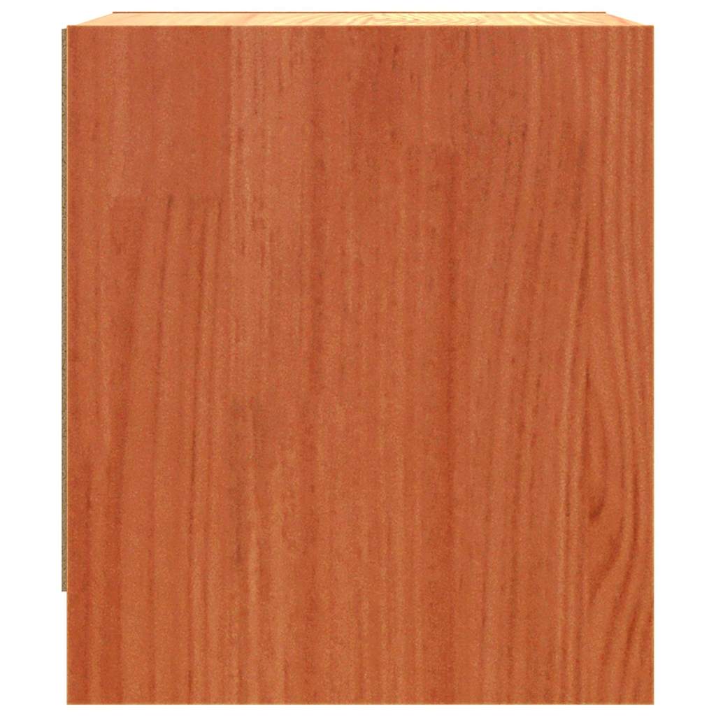 vidaXL Nachttische 2 pcs Wachsbraun 40 x 30.5 x 35.5 cm Kiefernholz