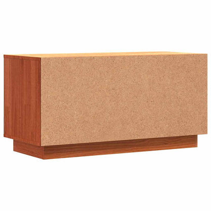 vidaXL TV-Schränk Wachsbraun 80 x 35 x 40,5 cm Massives Kiefernholz