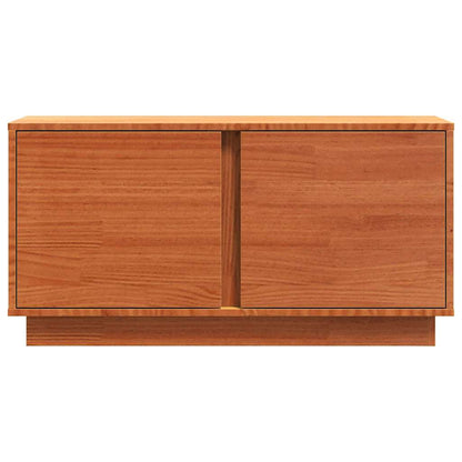 vidaXL TV-Schränk Wachsbraun 80 x 35 x 40,5 cm Massives Kiefernholz