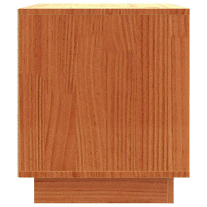 vidaXL TV-Schränk Wachsbraun 80 x 35 x 40,5 cm Massives Kiefernholz