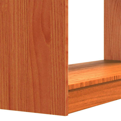 vidaXL Bücherregal Wachsbraun 80 x 30 x 167,5 cm Massives Kiefernholz