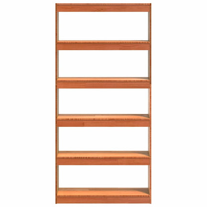 vidaXL Bücherregal Wachsbraun 80 x 30 x 167,5 cm Massives Kiefernholz