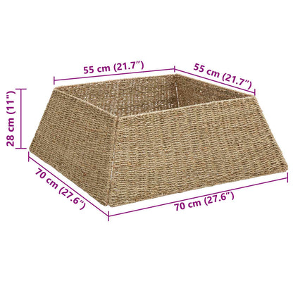 Weihnachtsbaumkragen Braun 70 x 70 x 28 cm das Seegras
