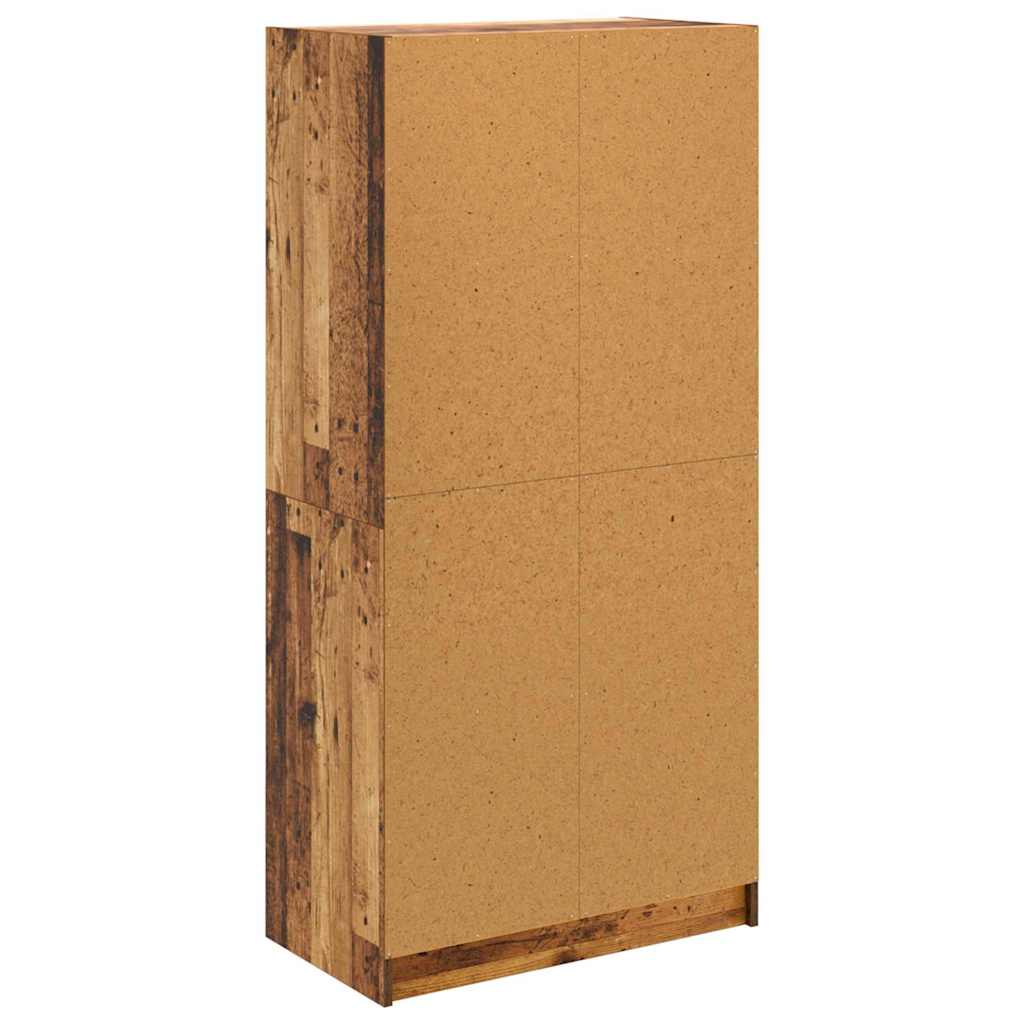Highboard Altholz 68 x 37 x 142 cm Holzwerkstoff
