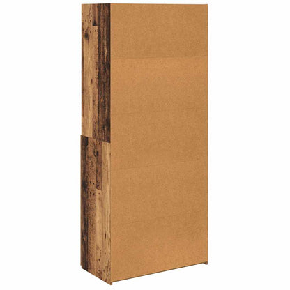 vidaXL Bahut haut en bois de récupération 80 x 42,5 x 185 cm Bois d'ingénierie