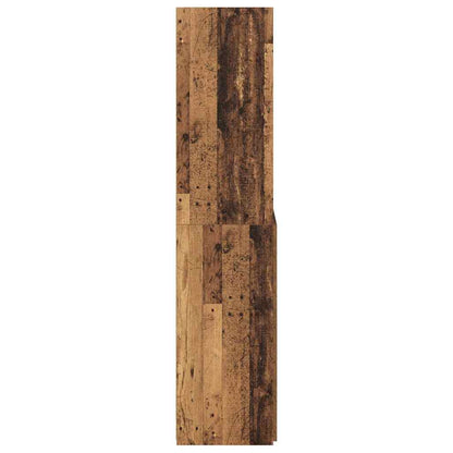 vidaXL Bahut haut en bois de récupération 80 x 42,5 x 185 cm Bois d'ingénierie