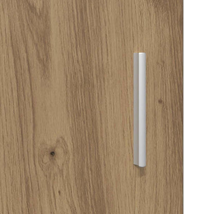 vidaXL Bahut en bois d'ingénierie chêne artisan 80 x 42,5 x 185 cm