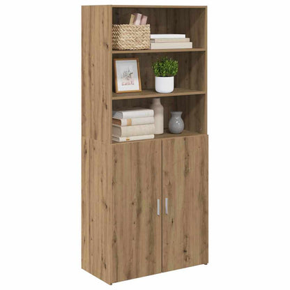 vidaXL Bahut en bois d'ingénierie chêne artisan 80 x 42,5 x 185 cm