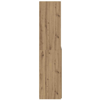 vidaXL Bahut en bois d'ingénierie chêne artisan 80 x 42,5 x 185 cm