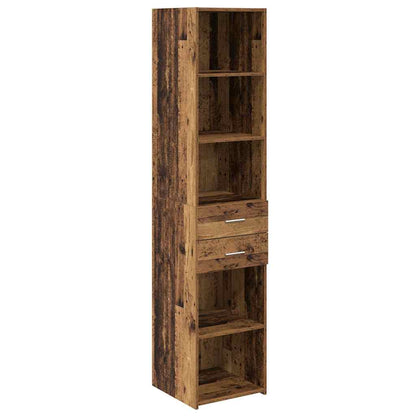 vidaXL Highboard en bois de récupération 40 x 42,5 x 185 cm bois d'ingénierie