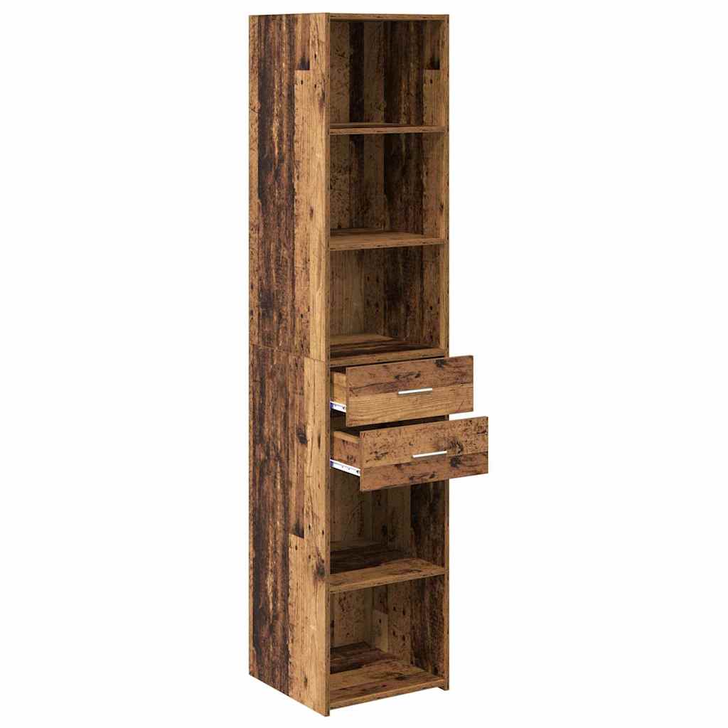 vidaXL Highboard en bois de récupération 40 x 42,5 x 185 cm bois d'ingénierie