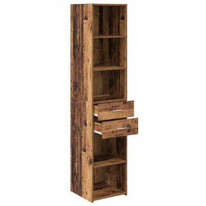 vidaXL Highboard en bois de récupération 40 x 42,5 x 185 cm bois d'ingénierie
