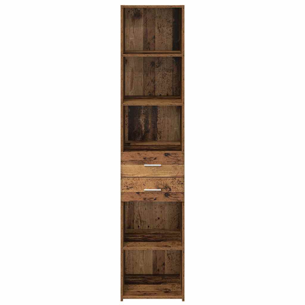 vidaXL Highboard en bois de récupération 40 x 42,5 x 185 cm bois d'ingénierie