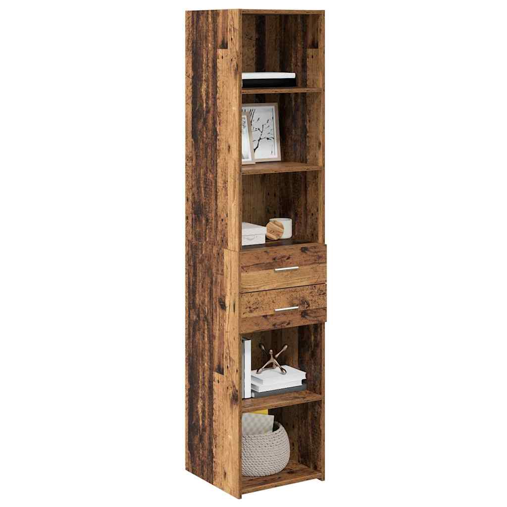 vidaXL Highboard en bois de récupération 40 x 42,5 x 185 cm bois d'ingénierie