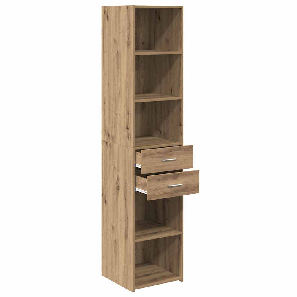 Highboard Artisan-Eiche 40 x 42,5 x 185 cm Holzwerkstoff