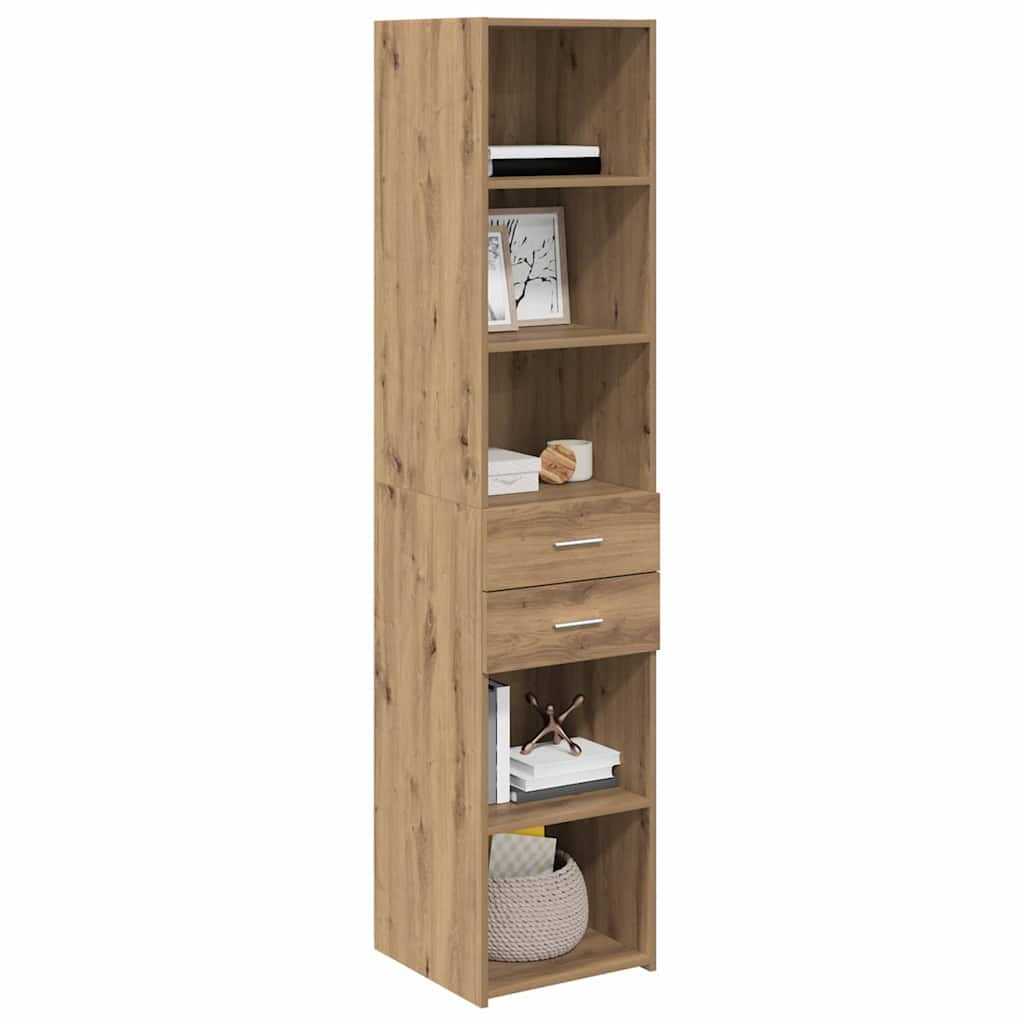 Highboard Artisan-Eiche 40 x 42,5 x 185 cm Holzwerkstoff