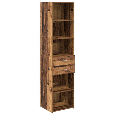 vidaXL Highboard en bois de récupération 45 x 42,5 x 185 cm, bois d'ingénierie