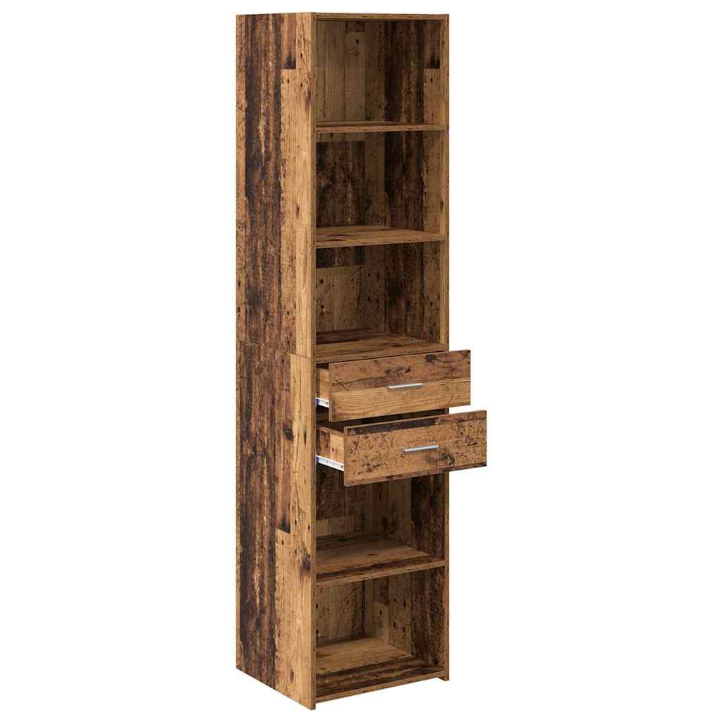 vidaXL Highboard en bois de récupération 45 x 42,5 x 185 cm, bois d'ingénierie